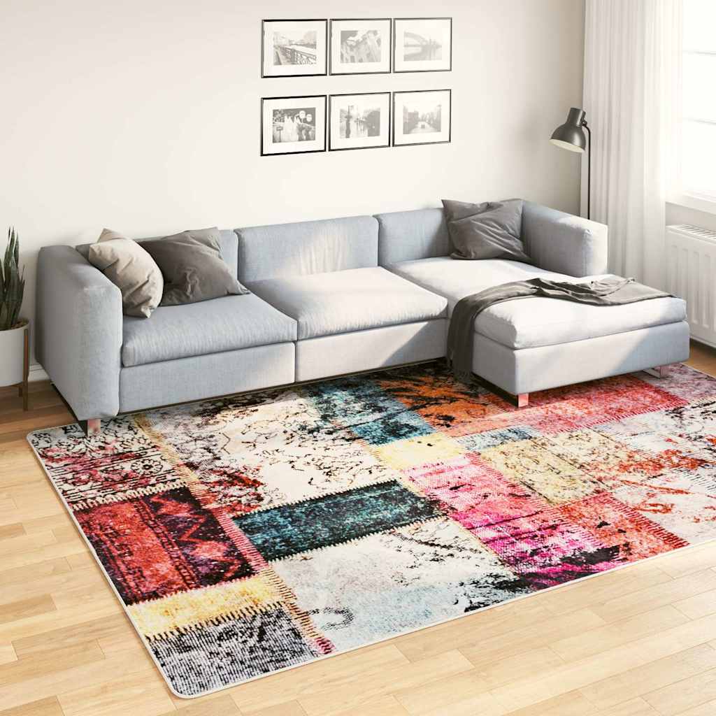 Teppich Waschbar Patchwork Mehrfarbig 190x300 cm