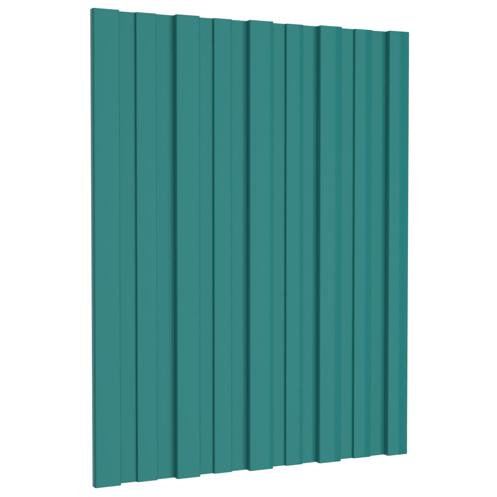 Dachpaneel 36 Stk. Grün 60 x 45 cm Verzinkter Stahl