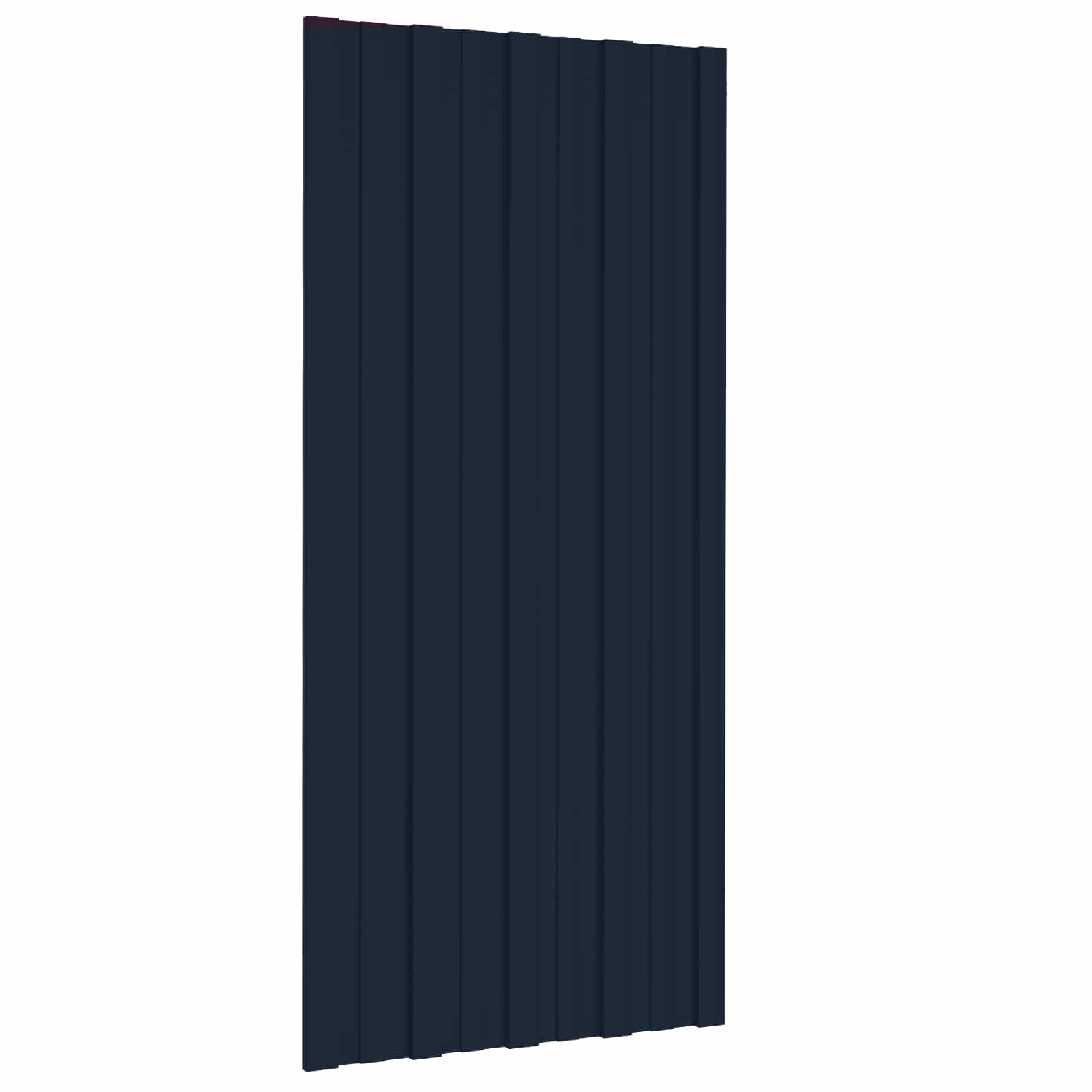Dachpaneel 36 Stk. Anthrazit 100 x 45 cm Verzinkter Stahl