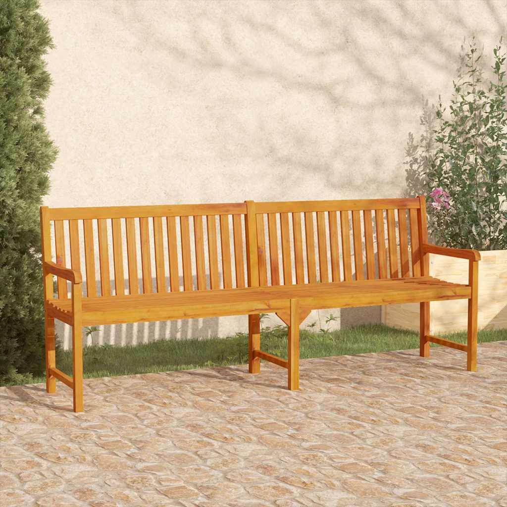 Gartenbank 220 cm Massivholz Akazie