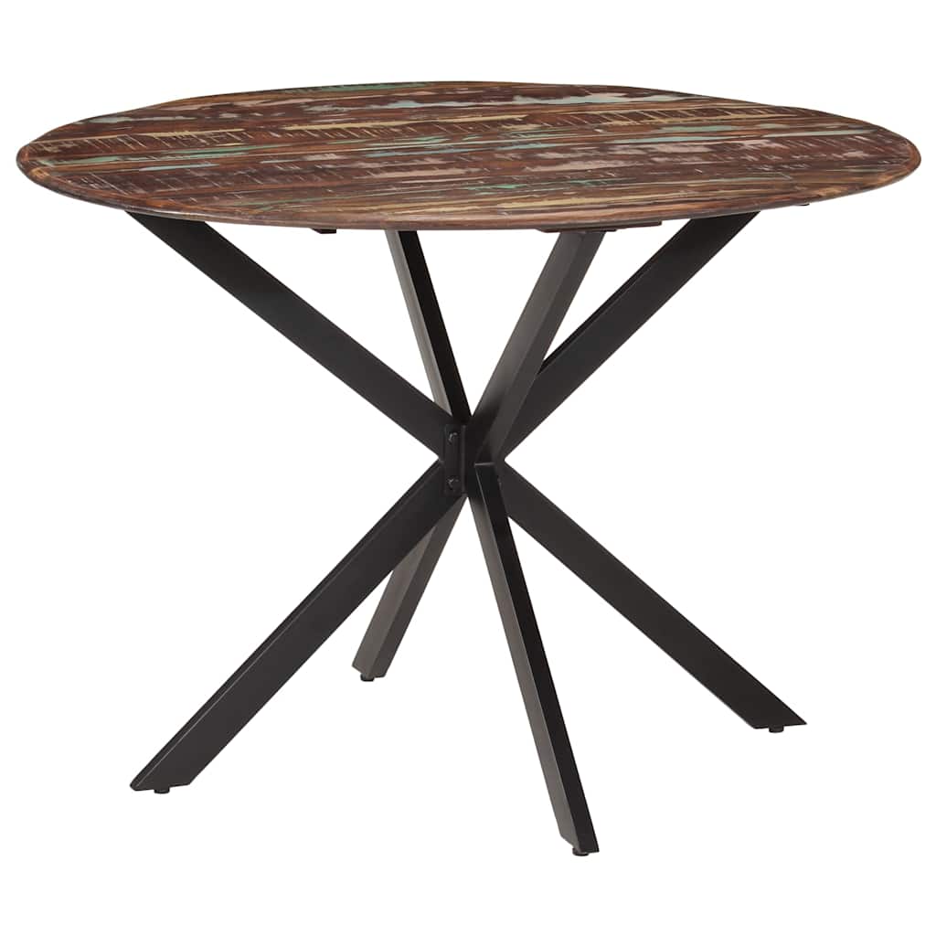 Esstisch Ø110x78 cm Altholz Massiv und Stahl