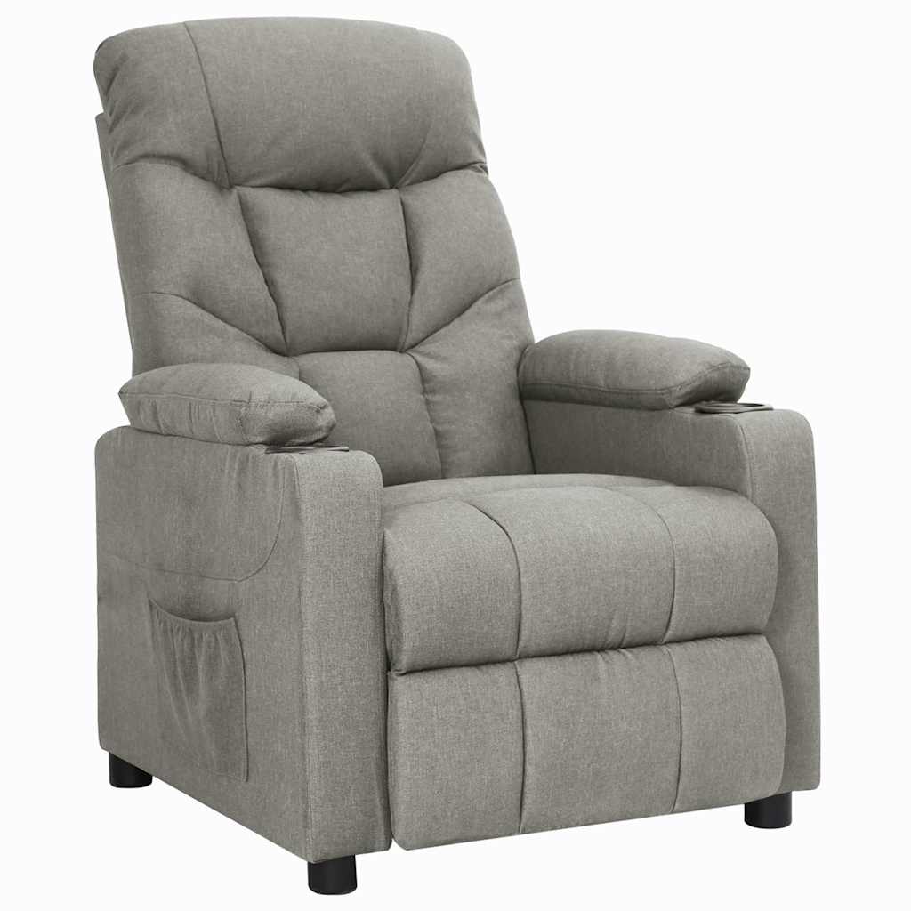 Relaxsessel Hellgrau Stoff