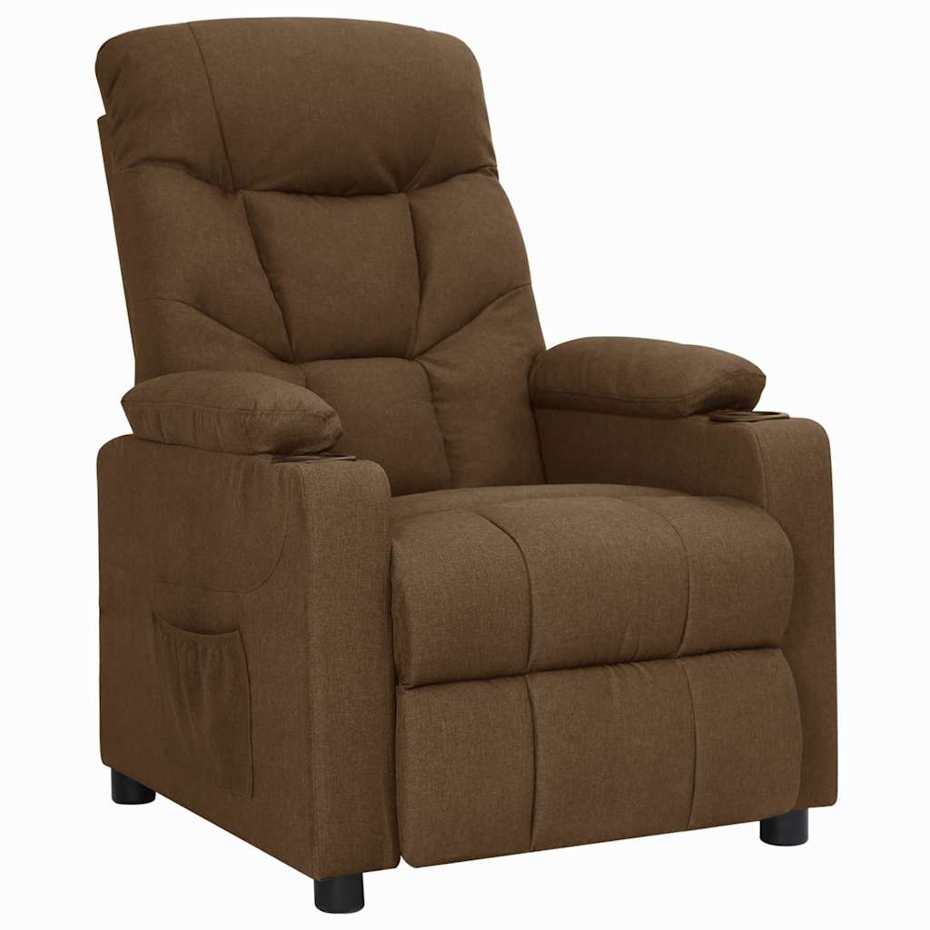 Relaxsessel Braun Stoff