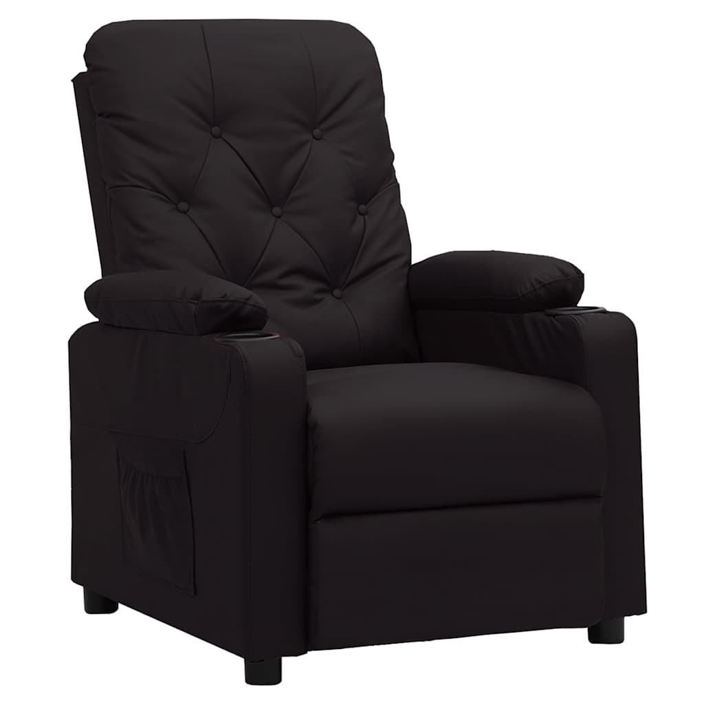 Relaxsessel Schwarz Kunstleder