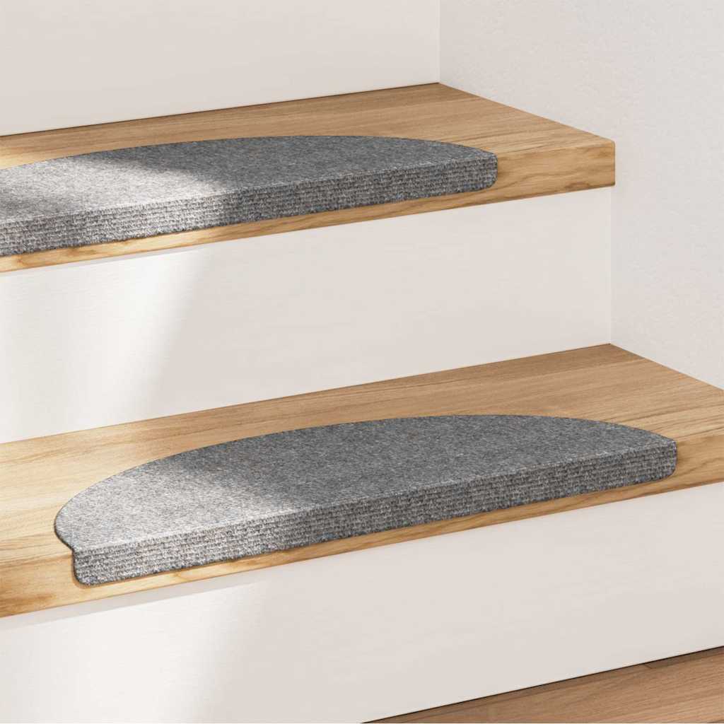 Stufenmatten Selbstklebend 15 Stk. 56x17x3 cm Grau
