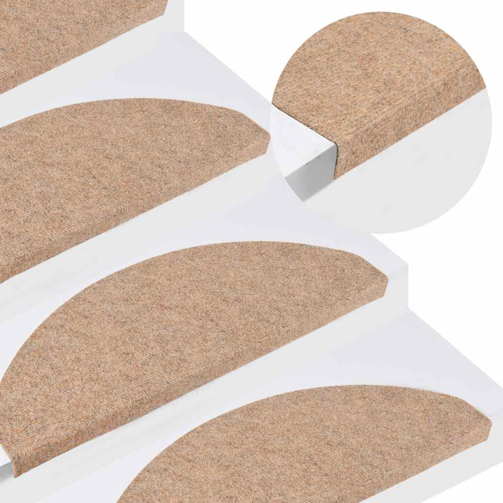 Stufenmatten Selbstklebend 15 Stk. 65x22,5x3,5 cm Beige