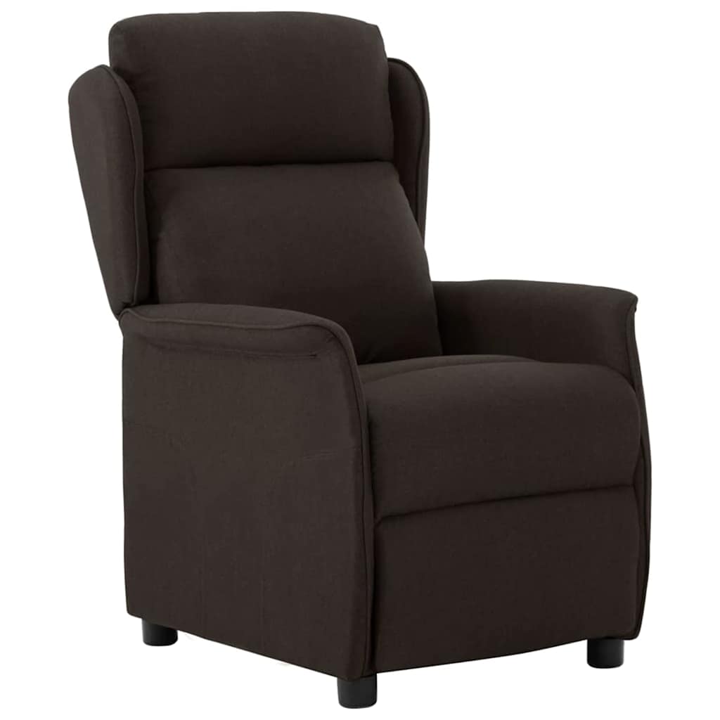 Liegestuhl Dunkelbraun Polyester