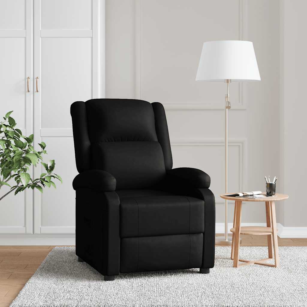 Relaxsessel Schwarz Kunstleder