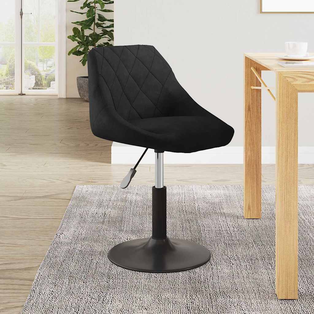 Esszimmerstuhl Schwarz Samt