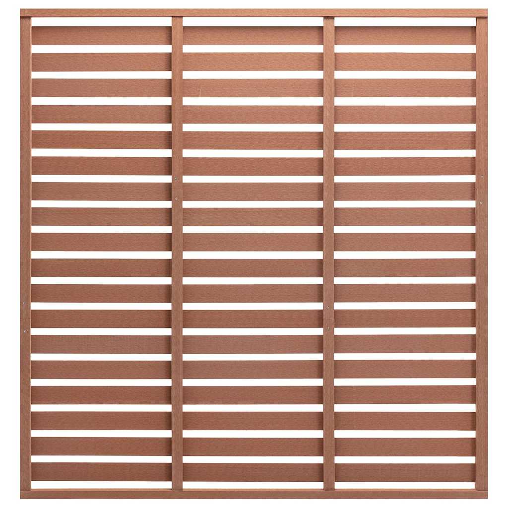 Zaunplatte WPC 180x180 cm Braun