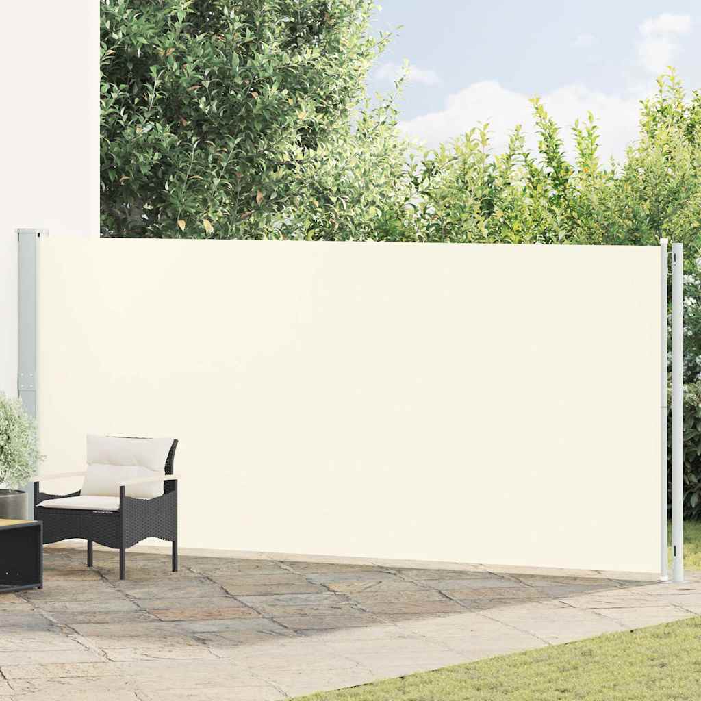 Seitenmarkise Ausziehbar 180x614 cm Creme