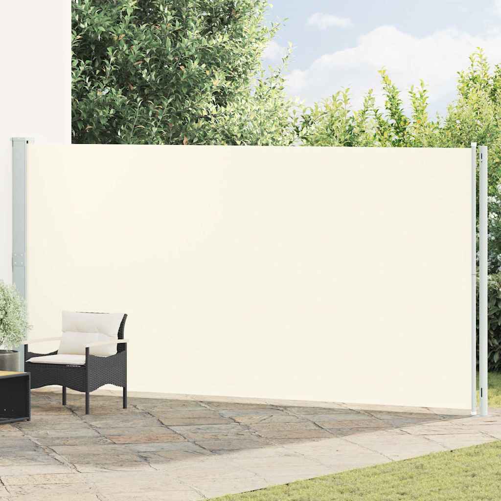 Seitenmarkise Ausziehbar 200x614 cm Creme