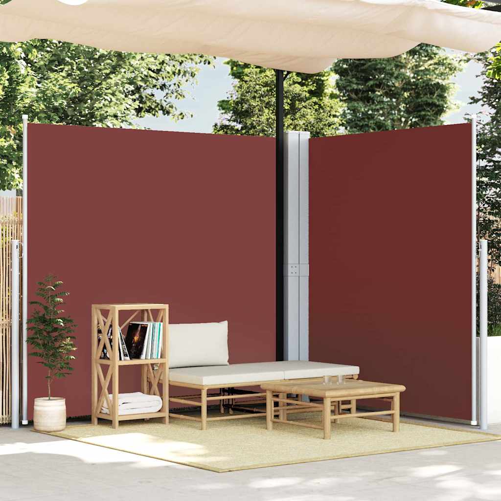 Seitenmarkise Ausziehbar Braun 200x600 cm
