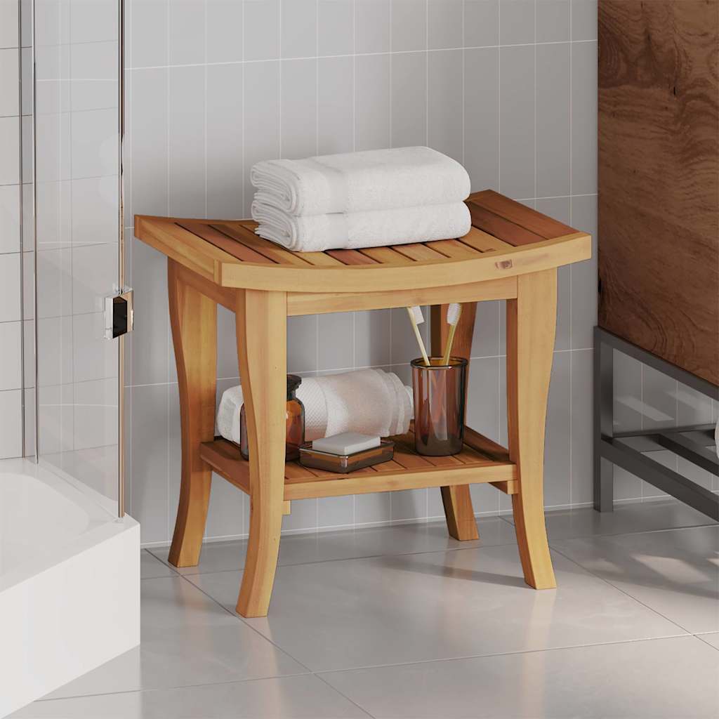 Badezimmer-Beistelltisch 50x35x45 cm Massivholz Teak