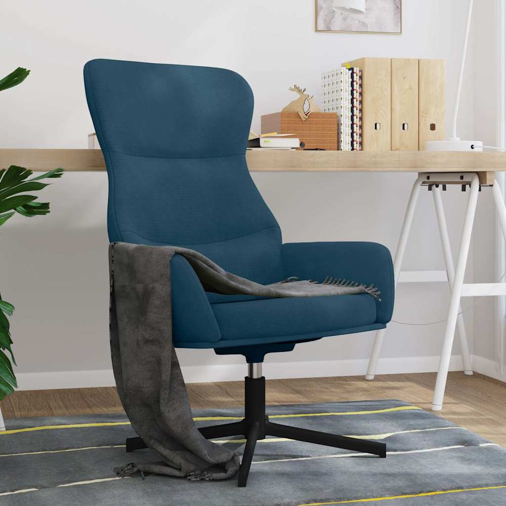 Relaxsessel Blau Samt