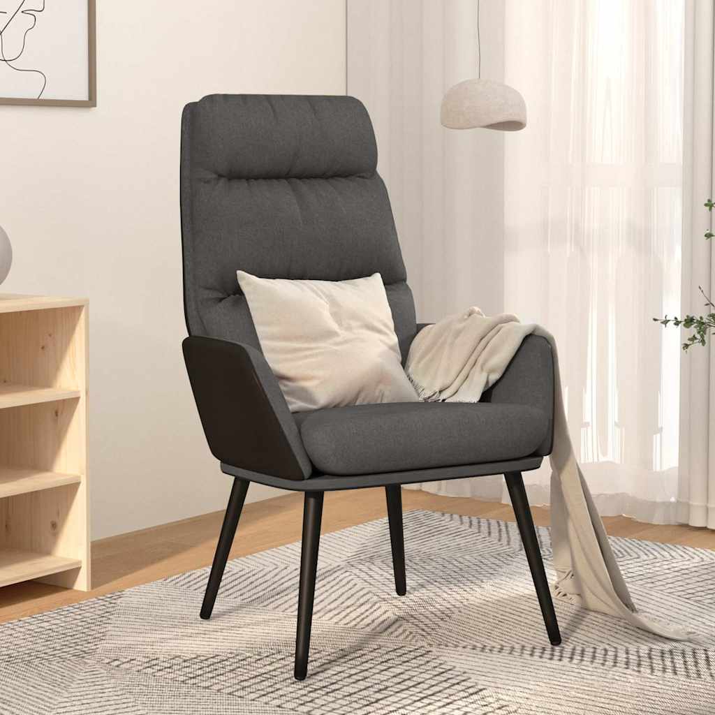 Relaxsessel Dunkelgrau Stoff