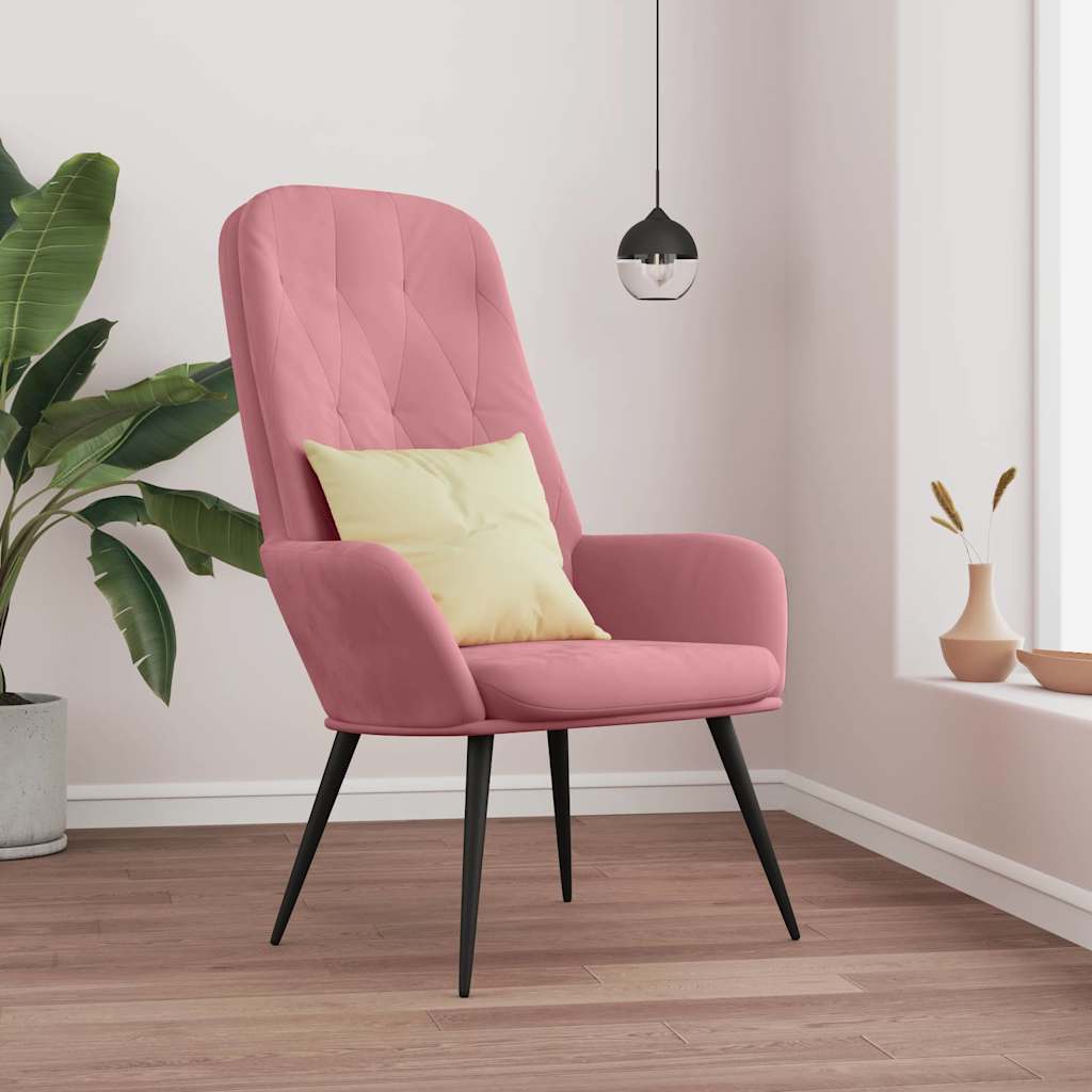 Relaxsessel Rosa Samt