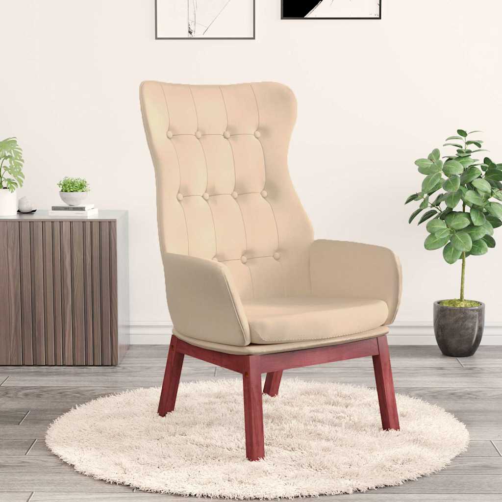 Relaxsessel Creme Stoff