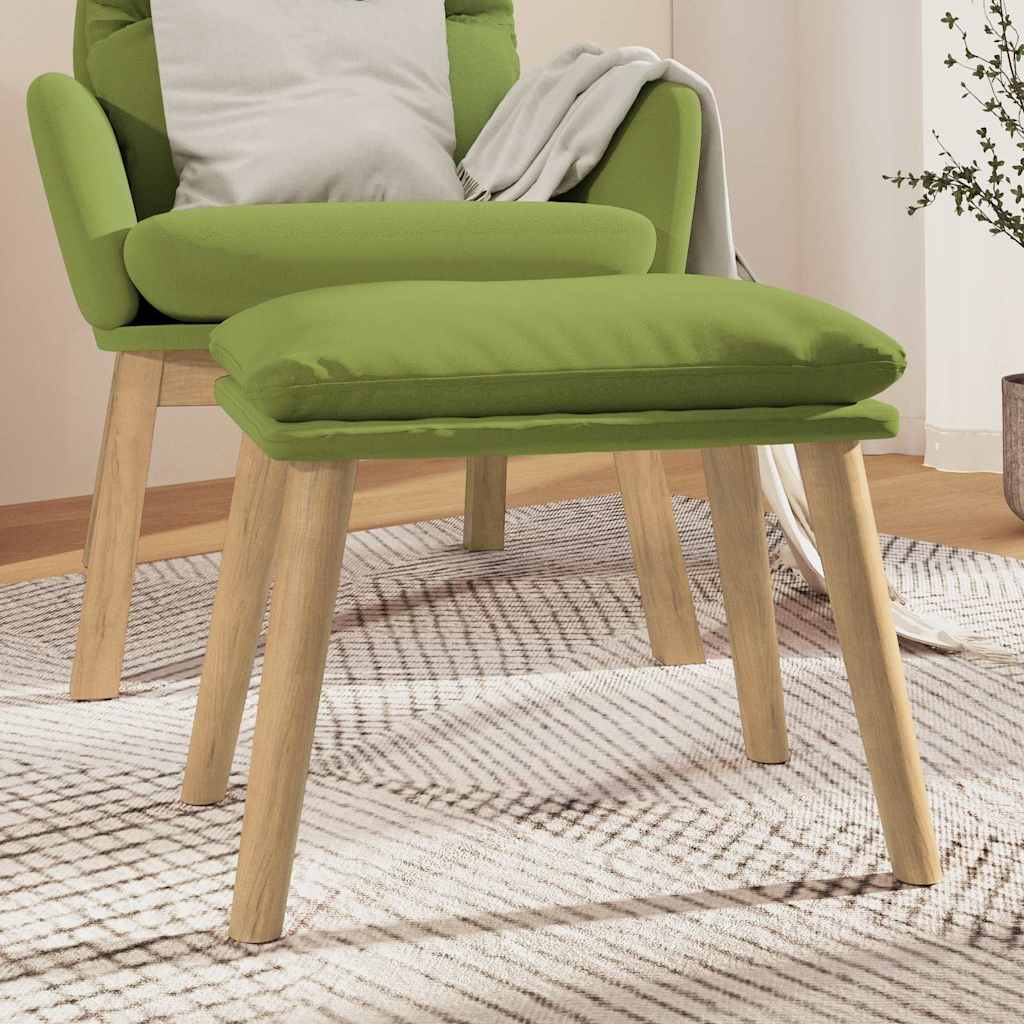 Fußhocker Hellgrün 45x29,5x35 cm Samt
