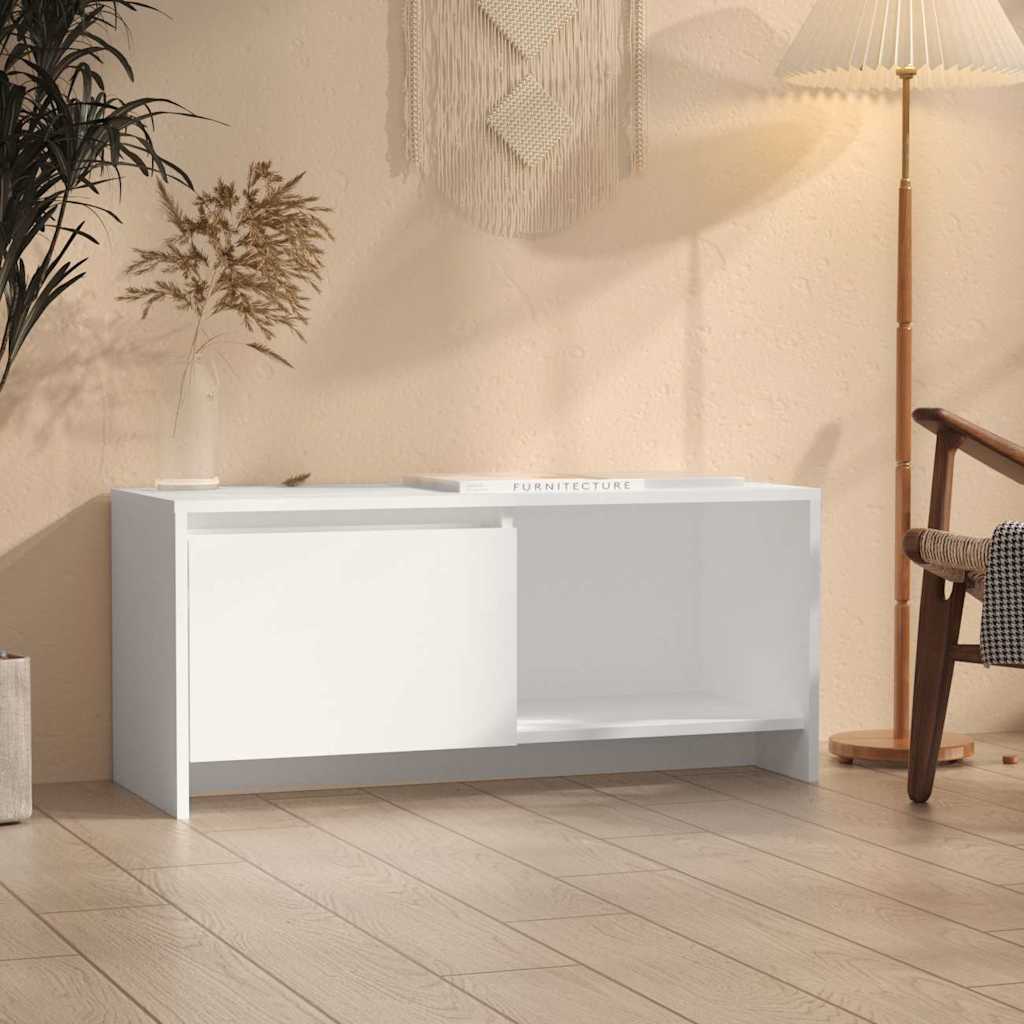 TV-Schrank Weiß 90x35x40 cm Holzwerkstoff