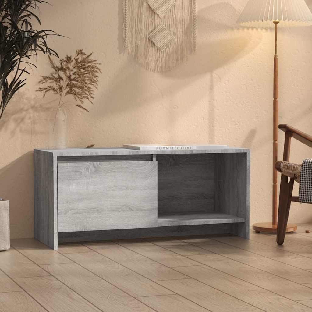 TV-Schrank Grau Sonoma 90x35x40 cm Holzwerkstoff
