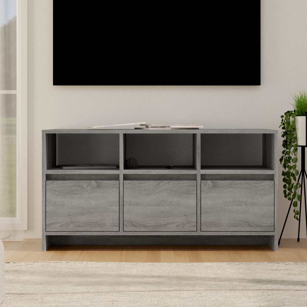 TV-Schrank Grau Sonoma 102x37,5x52,5 cm Holzwerkstoff
