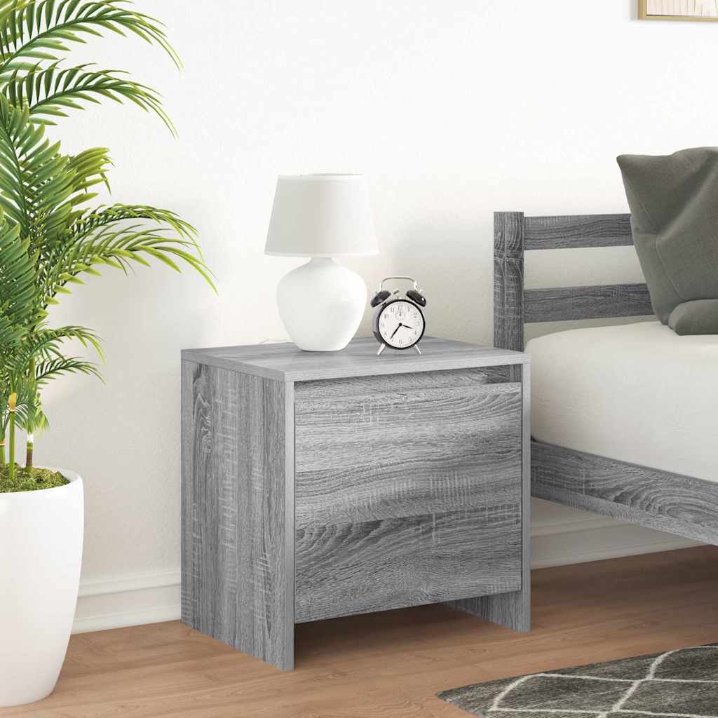 Nachttisch Grau Sonoma 45x34x44,5 cm Holzwerkstoff