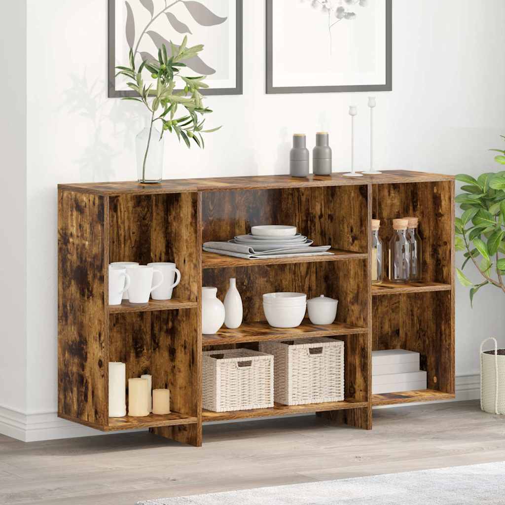 Sideboard Räuchereiche 120x30x75 cm Holzwerkstoff