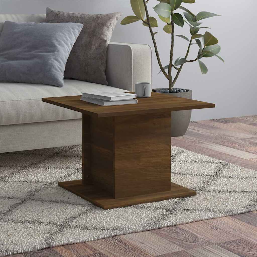 Couchtisch Braun Eichen-Optik 55,5x55,5x40 cm Holzwerkstoff