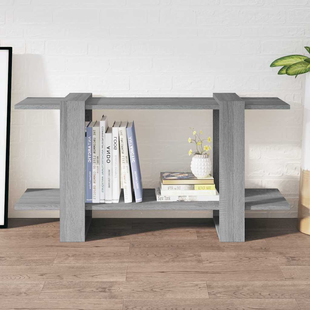 Bücherregal Grau Sonoma 100x30x51 cm Holzwerkstoff