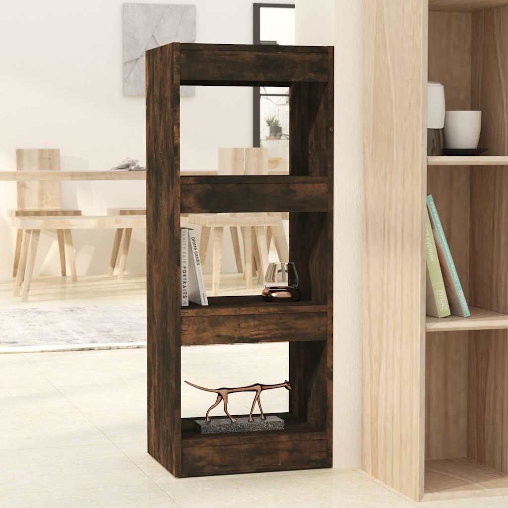 Bücherregal/Raumteiler Räuchereiche 40x30x103 cm Holzwerkstoff