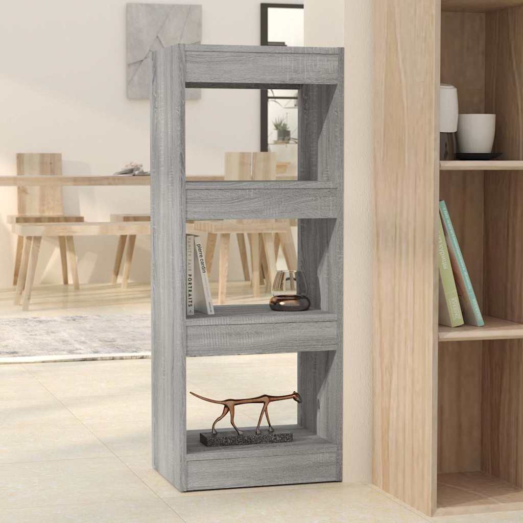Bücherregal/Raumteiler Grau Sonoma 40x30x103 cm Holzwerkstoff