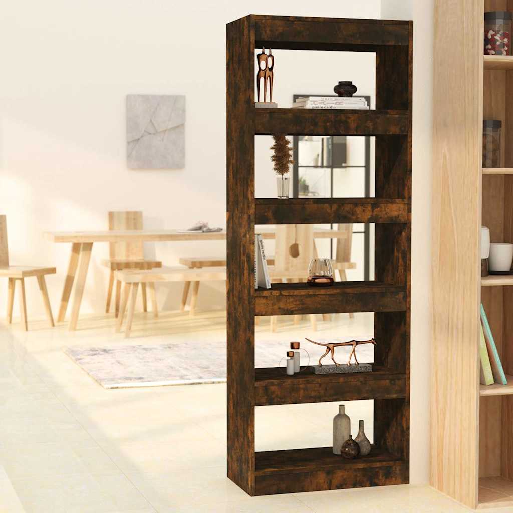 Bücherregal/Raumteiler Räuchereiche 60x30x135 cm Holzwerkstoff