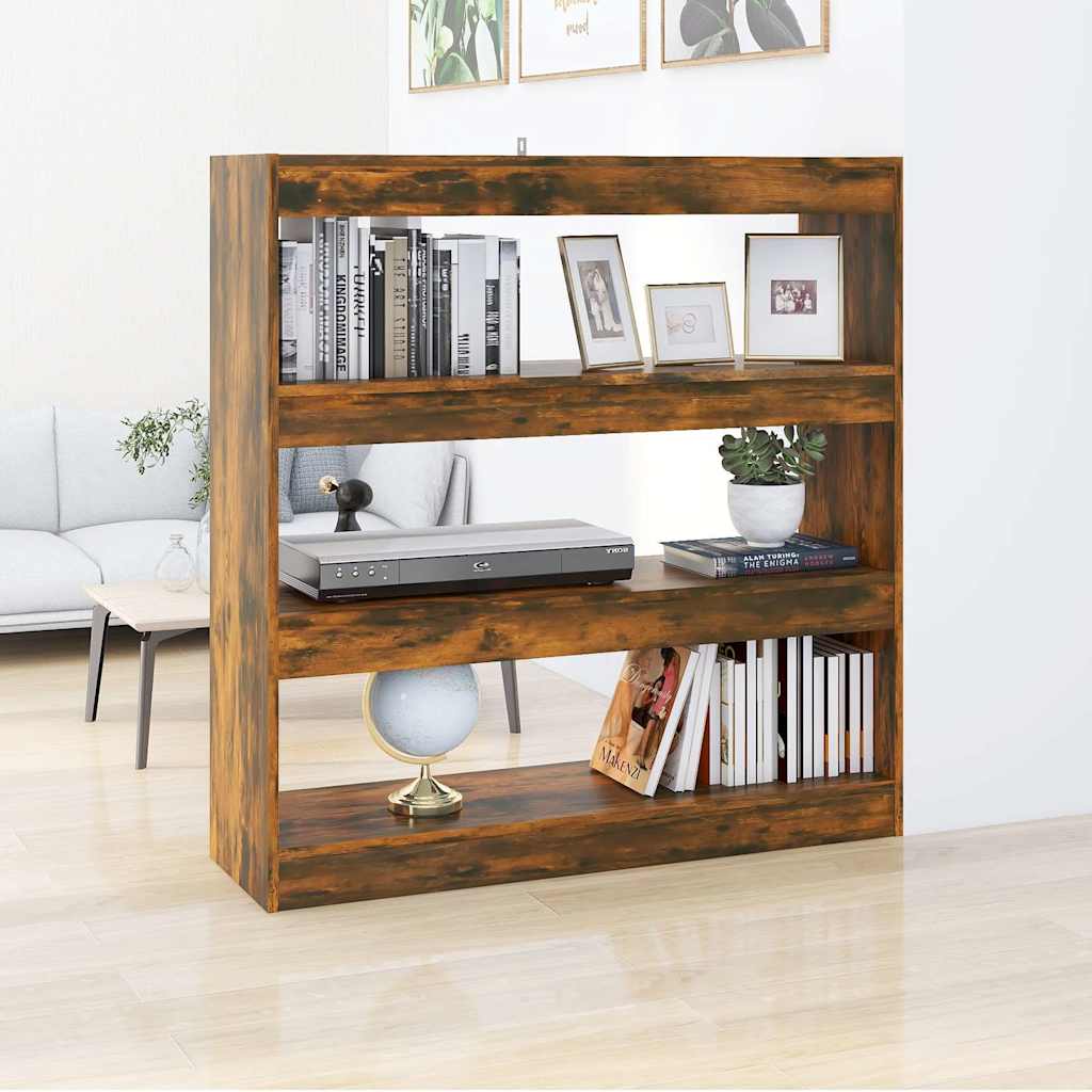 Bücherregal/Raumteiler Räuchereiche 100x30x103 cm