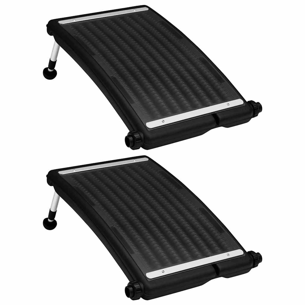 Gebogene Solar-Heizpaneele für Pool 2 Stk. 72,5x46 cm