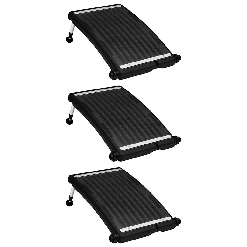 Gebogene Solar-Heizpaneele für Pool 3 Stk. 72,5x46 cm