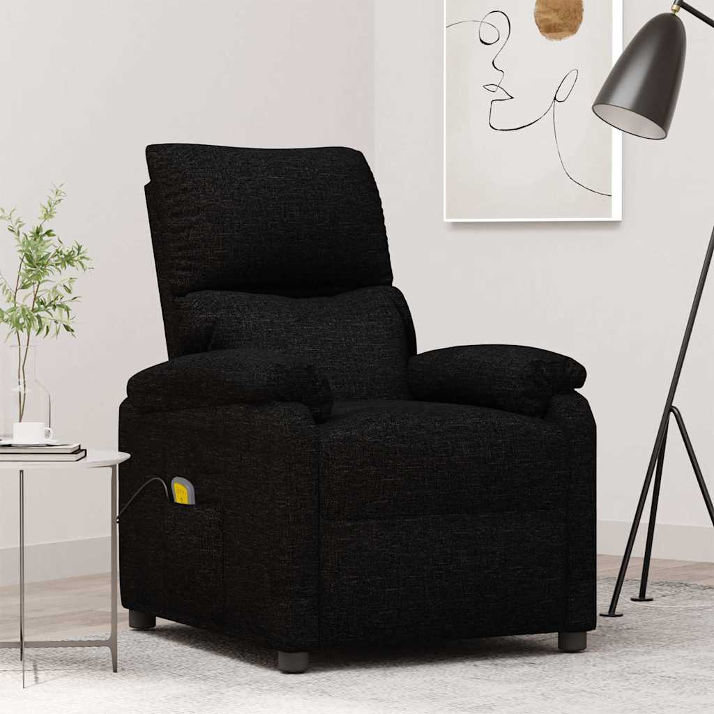 Massagesessel Schwarz Stoff