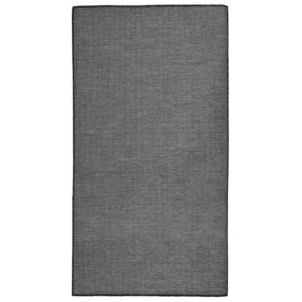 Outdoor-Teppich Flachgewebe 80x150 cm Grau