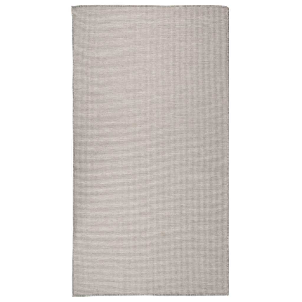 Outdoor-Teppich Flachgewebe 80x150 cm Hellgrau