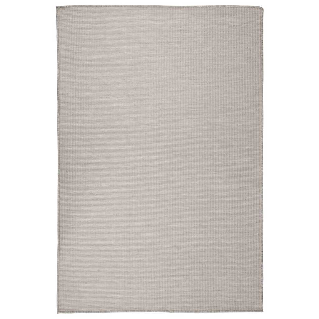 Outdoor-Teppich Flachgewebe 120x170 cm Hellgrau