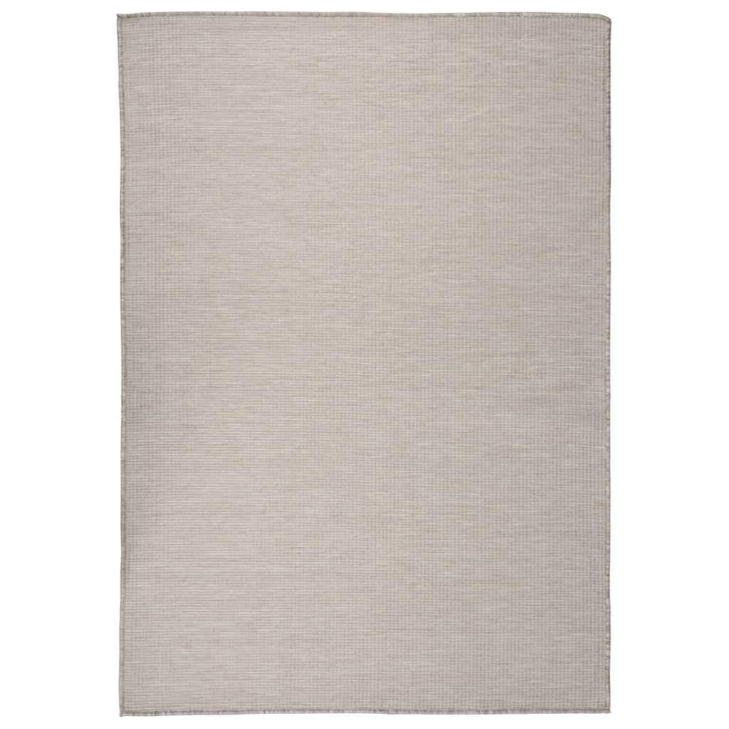 Outdoor-Teppich Flachgewebe 160x230 cm Hellgrau