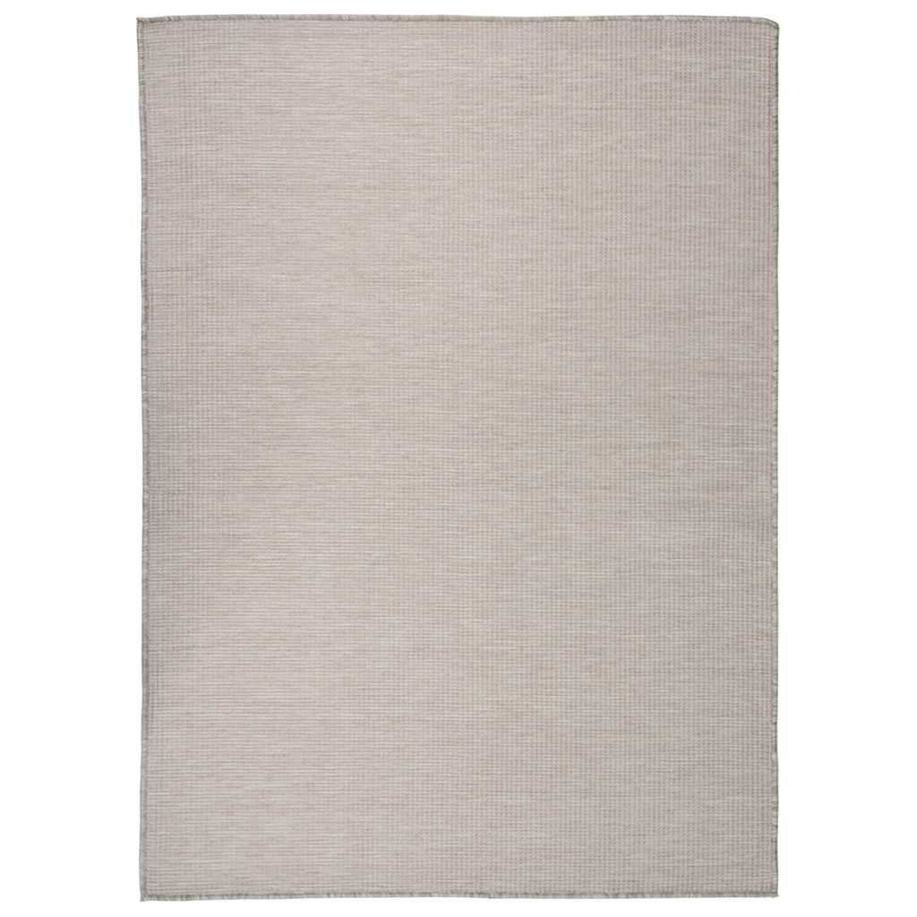 Outdoor-Teppich Flachgewebe 200x280 cm Hellgrau