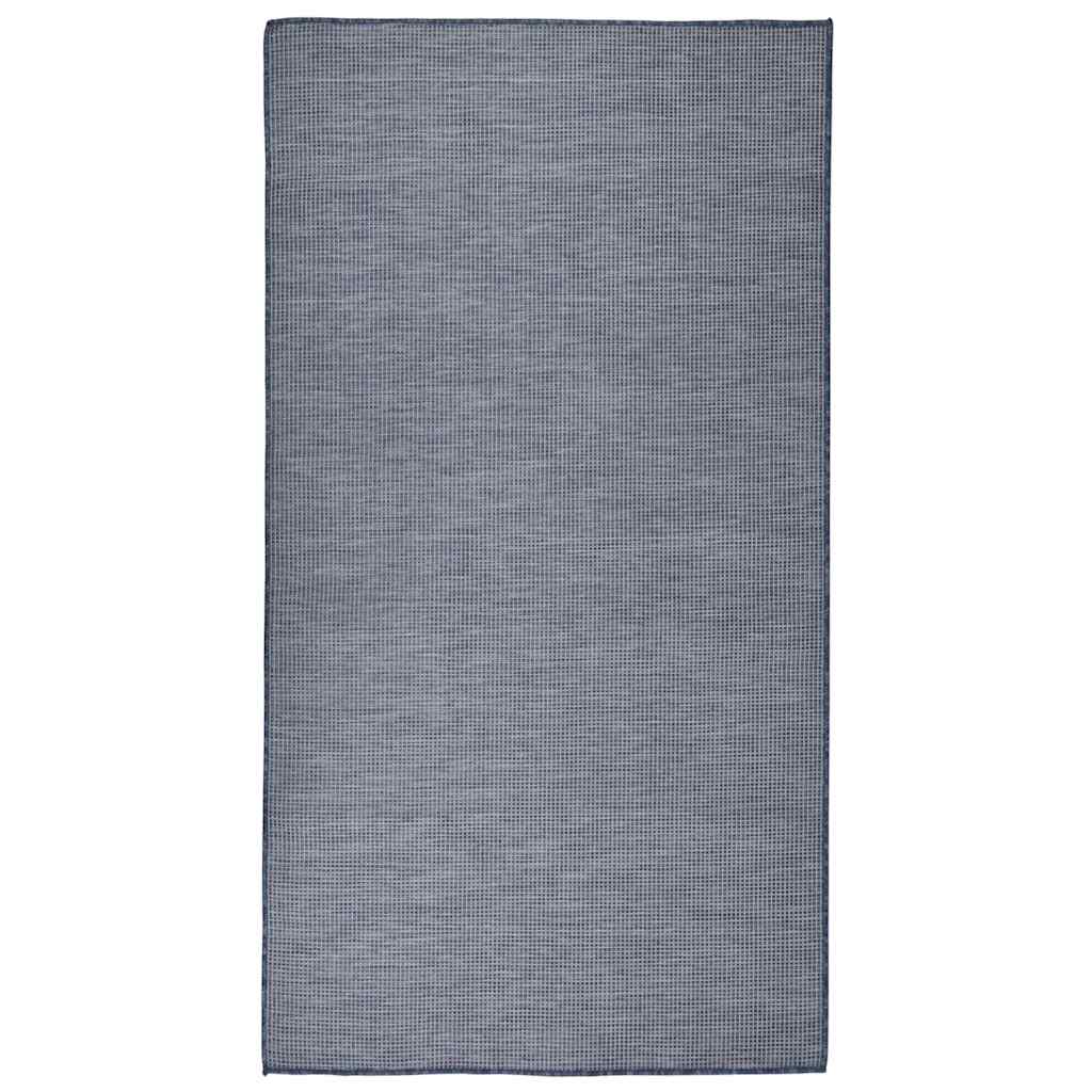 Outdoor-Teppich Flachgewebe 80x150 cm Blau