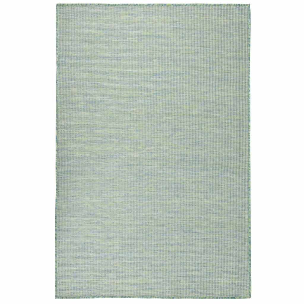 Outdoor-Teppich Flachgewebe 120x170 cm Türkis