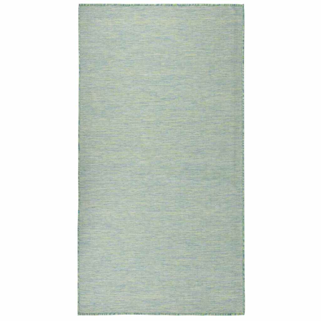 Outdoor-Teppich Flachgewebe 140x200 cm Türkis