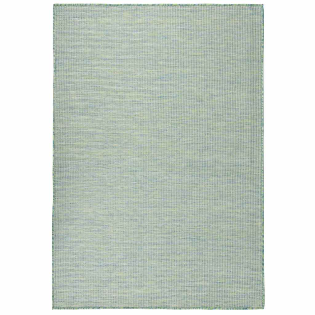 Outdoor-Teppich Flachgewebe 160x230 cm Türkis