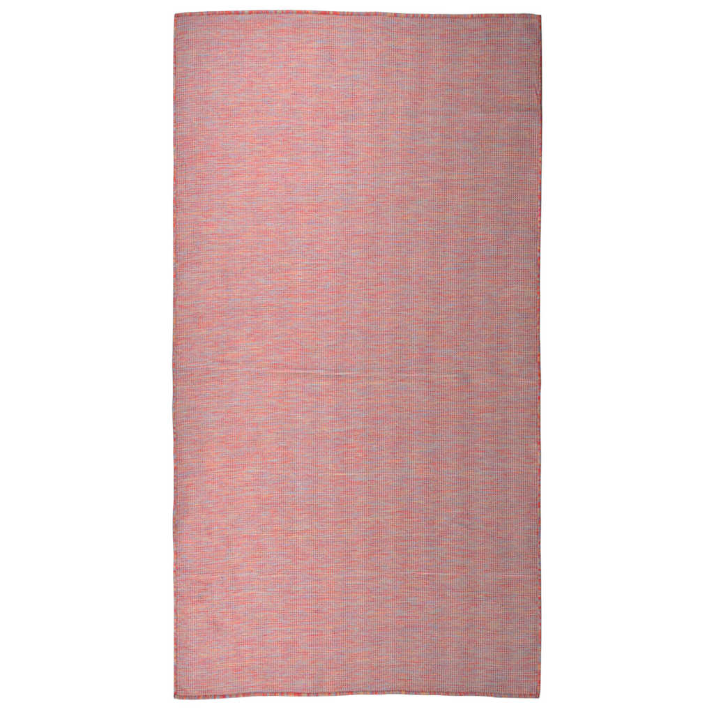 Outdoor-Teppich Flachgewebe 80x150 cm Rot