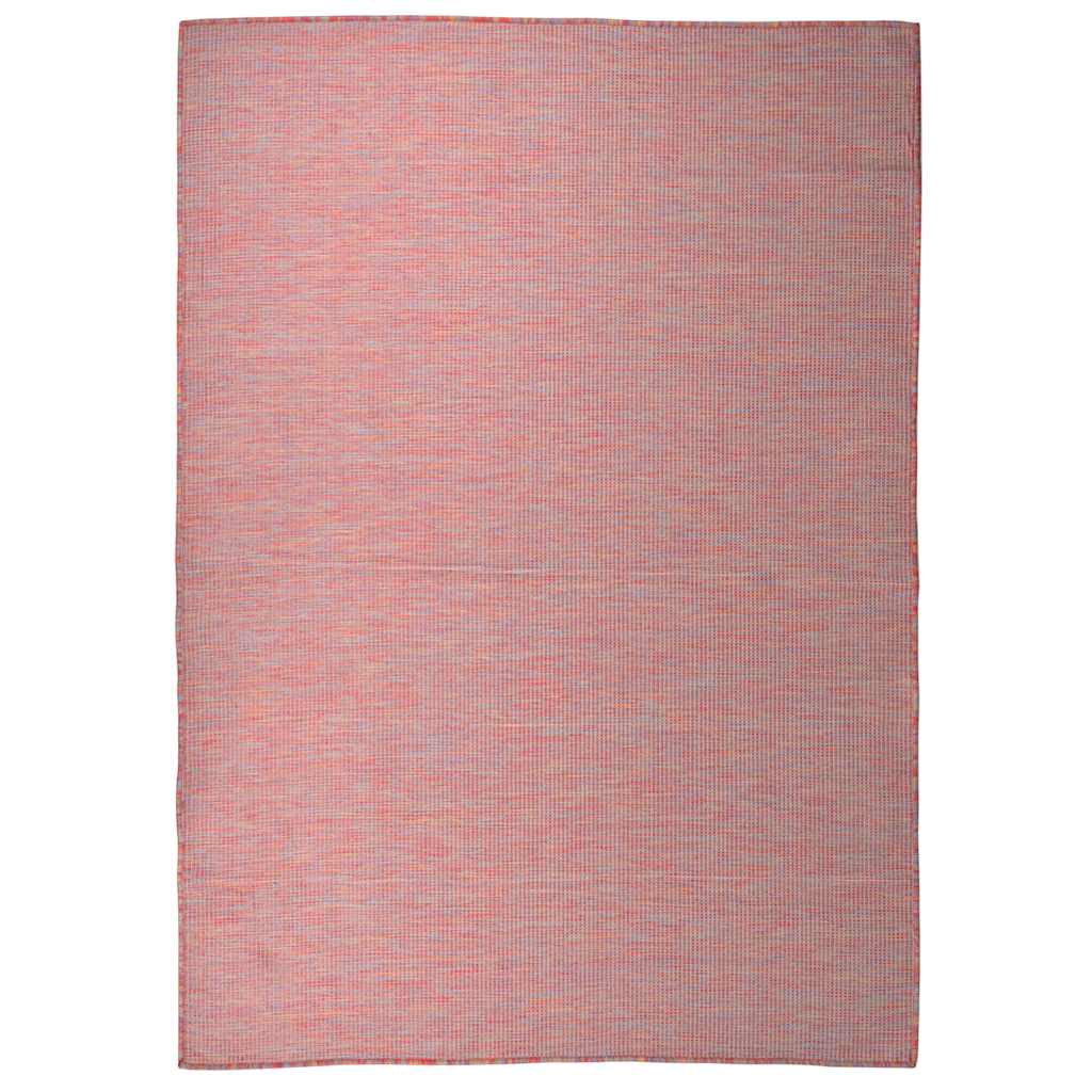Outdoor-Teppich Flachgewebe 140x200 cm Rot