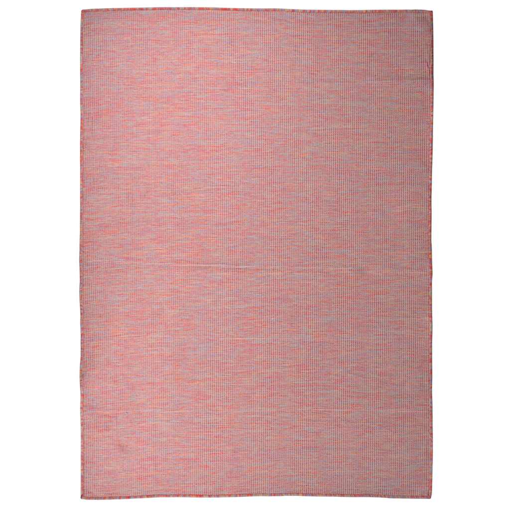 Outdoor-Teppich Flachgewebe 200x280 cm Rot