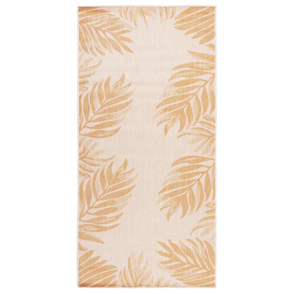 Outdoor-Teppich Flachgewebe 100x200 cm Blattmuster